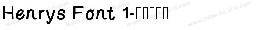 Henrys Font 1字体转换